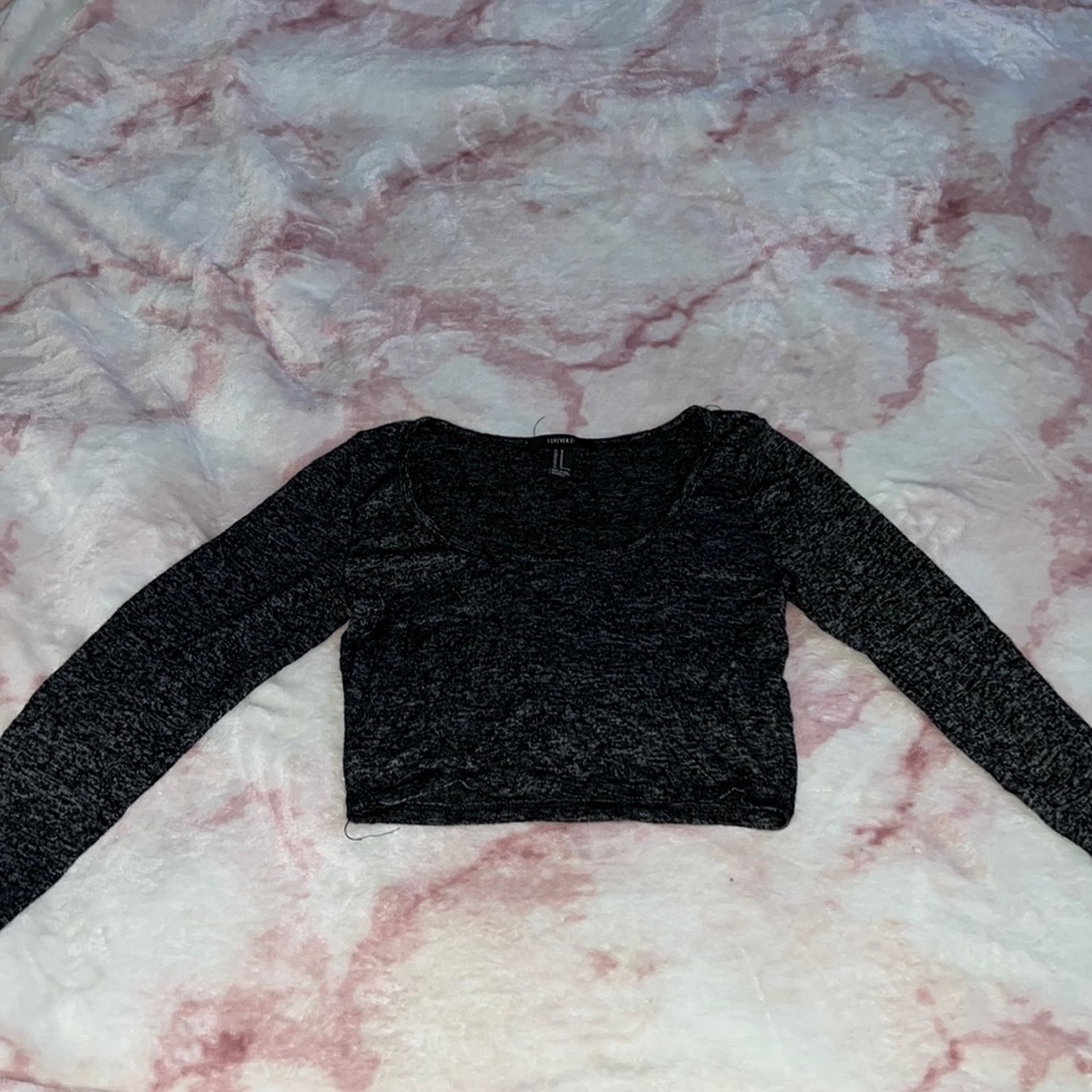 Forever 21 long sleeve crop top